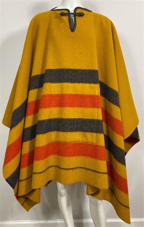 Hermes Vintage Rocabar Wool Large Poncho 